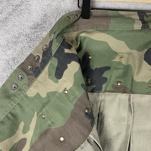 StumpTown Kilts Utility Kilt Mens 12 Camo Woodland Pleated Cargo Made USA Snap - Picture 12 of 13